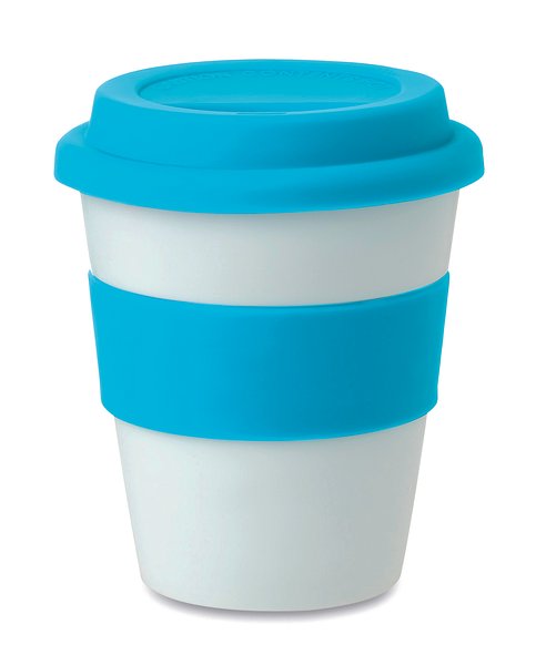 PP Becher mit Silikon-Deckel Cianiga