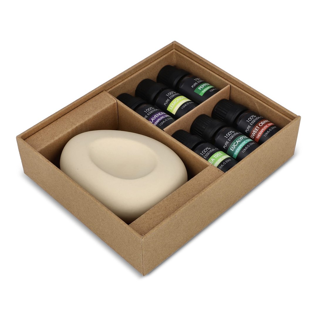 InsideOut Aroma Pebble Geschenkset mit 6 ätherischen Ölen Gritli