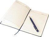 Recyceltes PU-Notizbuch (A5) und Kugelschreiber-Set Ramudolf