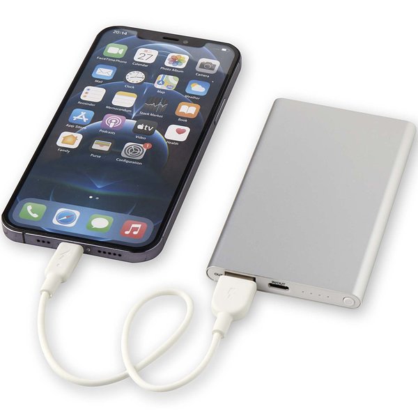 4000 mAh Type-C Powerbank aus recyceltem Aluminium - Mirg