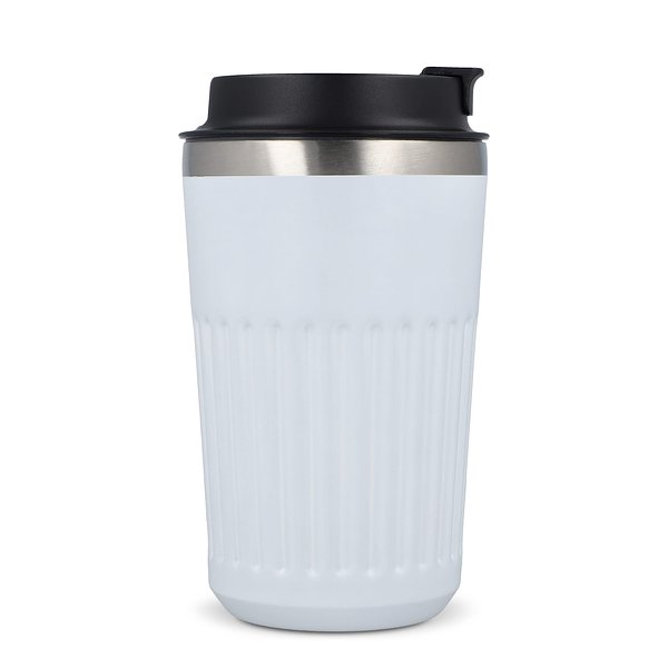 Recycelter Edelstahl-Thermobecher für Kaffee zum Mitnehmen, 400 ml Natianng