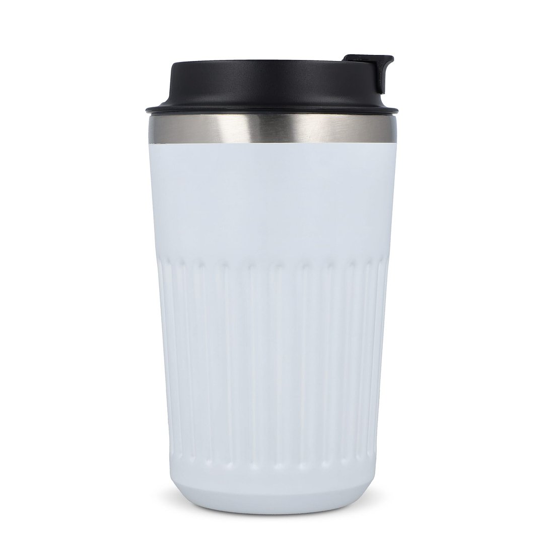 Recycelter Edelstahl-Thermobecher für Kaffee zum Mitnehmen, 400 ml Natianng