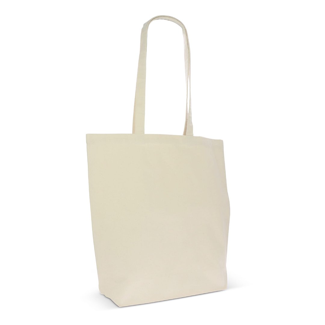 Einkaufstasche Bio-Baumwolle natur lang 270g/m² 42x12x43 cm Ruins