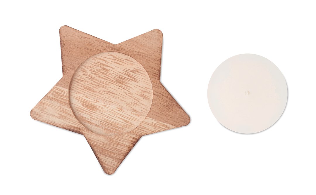 Kerze mit Halter Fenchanna