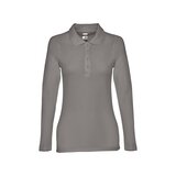 Damen Langarm-Poloshirt Minata