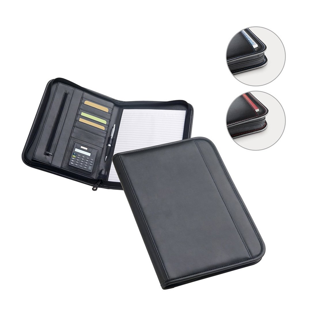 A4 Schreibmappe mit Taschenrechner Vrenan