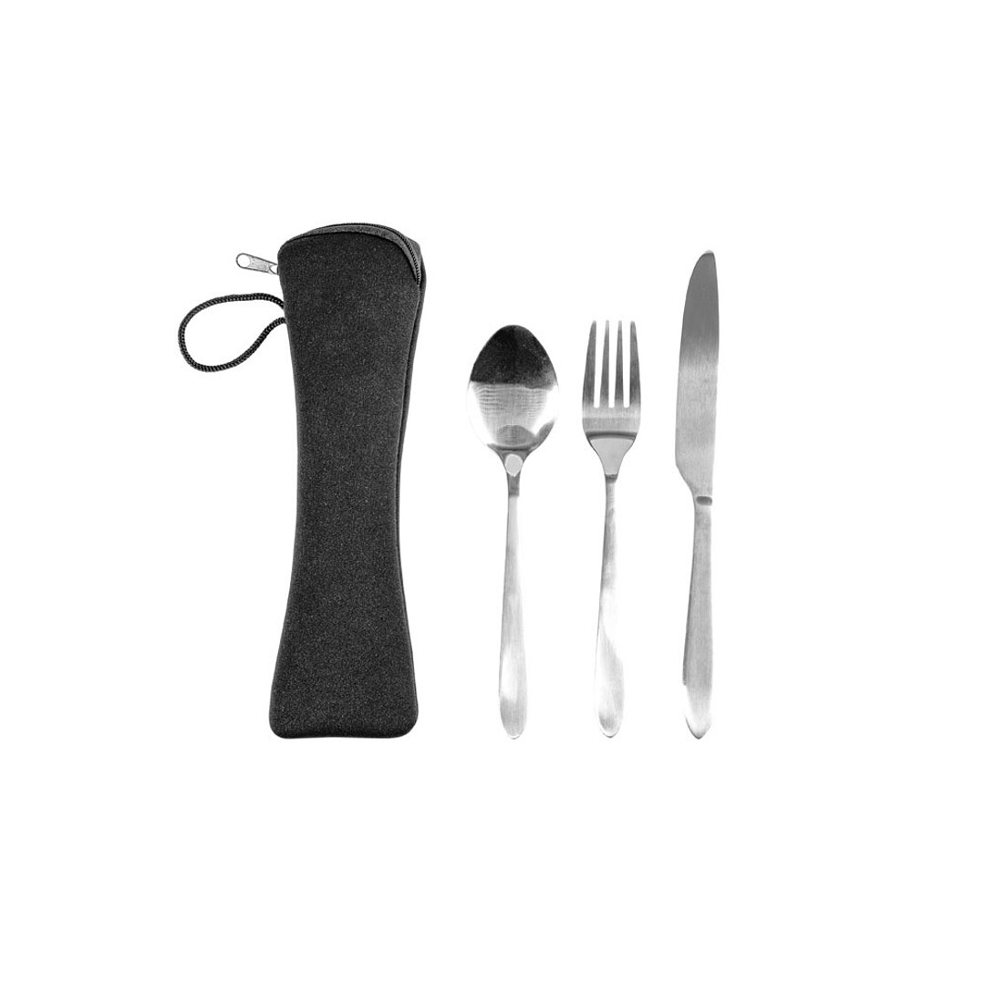 Besteckset aus Edelstahl, 3-teilig Teivat