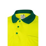 Zweifarbiges Poloshirt im Bird-Eye-Design (160g/m²) mit kurzen Ärmeln, aus Polyester (100%) Nicha