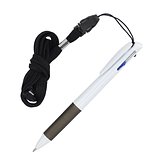 3-Farben-Stift mit Griffzone und Schlüsselband Helven