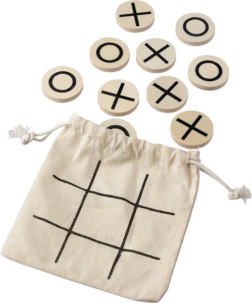 Tic Tac Toe Durens | Holz | Baumwollbeutel