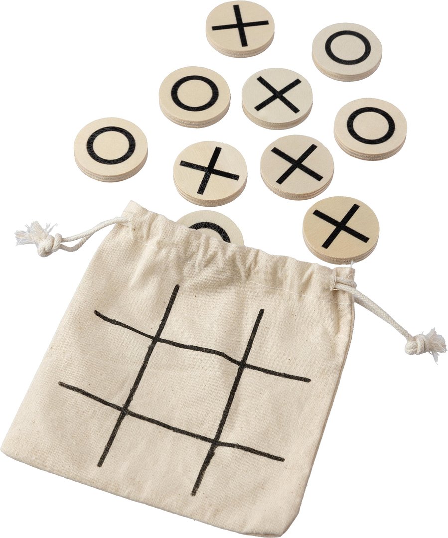 Tic Tac Toe Durens | Holz | Baumwollbeutel