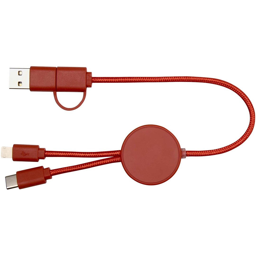 30 cm 5-in-1 Kabel aus recyceltem Kunststoff für Datenübertragung und 27W Schnellladung - Divik