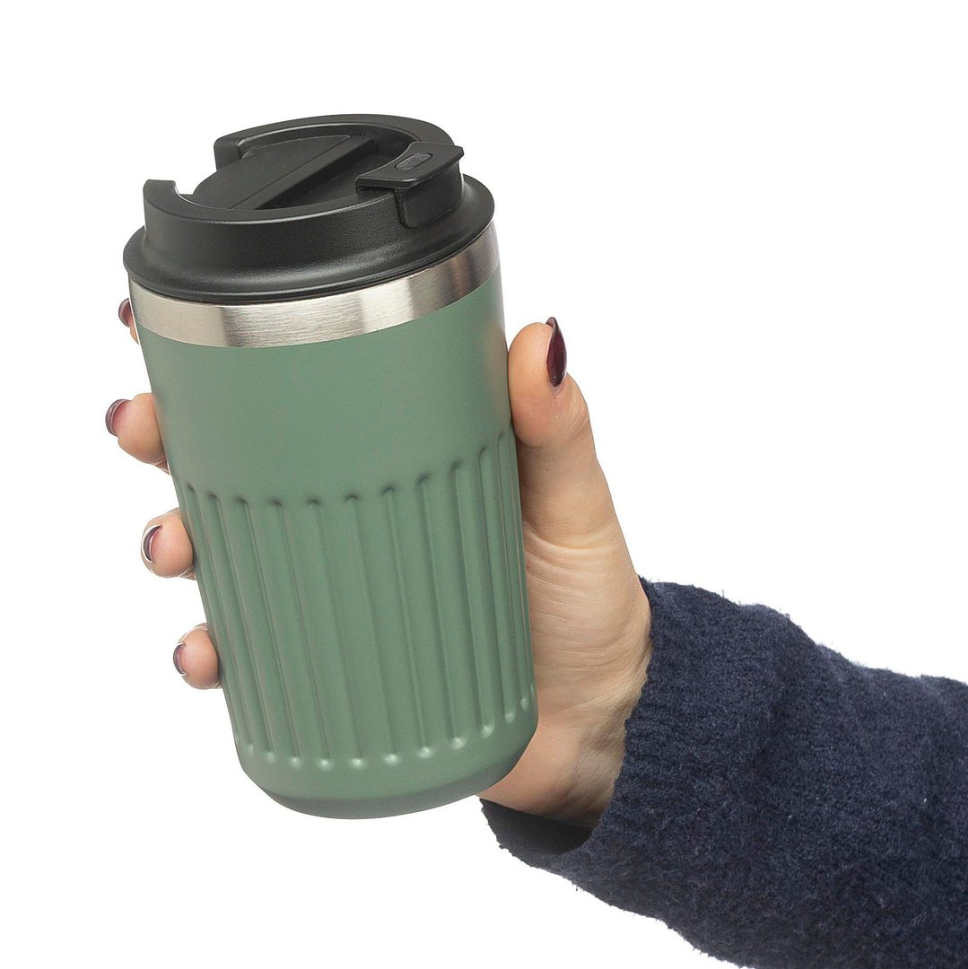 Recycelter Edelstahl-Reisebecher (400 ml) Warlep