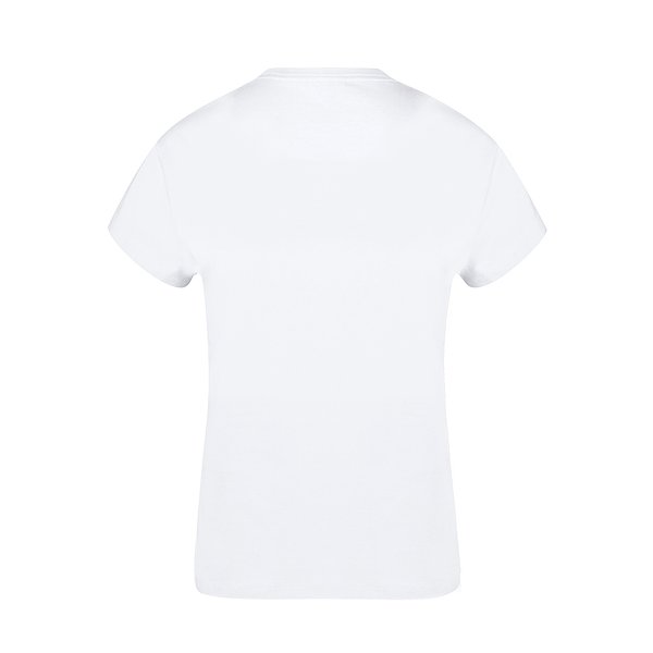 Erwachsene Frauen Weiss T-Shirt Idiyo