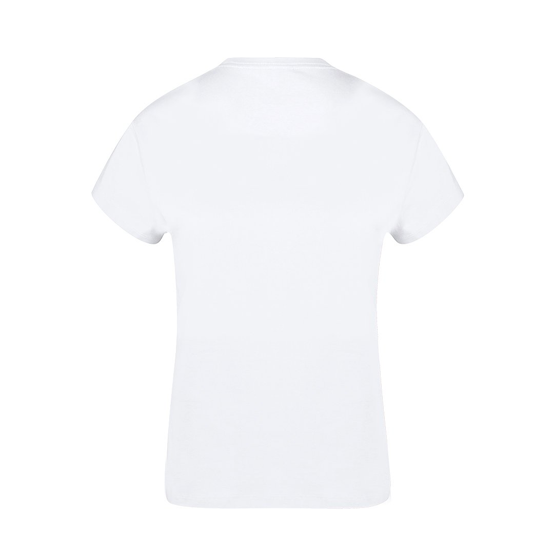 Erwachsene Frauen Weiss T-Shirt Idiyo