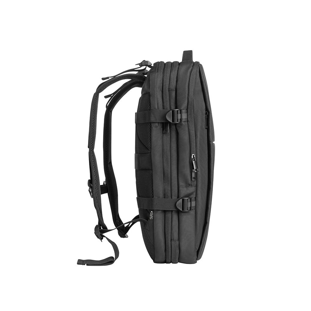Hochverdichteter Reiserucksack aus recyceltem 600D-Polyester für 17.3"-Laptop Ansepala