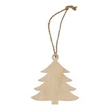 Baumförmiges Weihnachtsornament aus Holz Rener