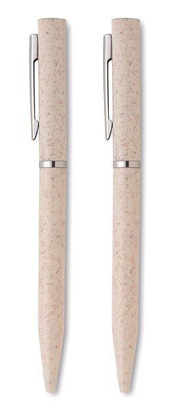 Schreibgeräte-Set Stroh/ABS Trikn