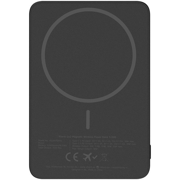Go2 15 W, 5000 mAh kabellose Powerbank - Mina