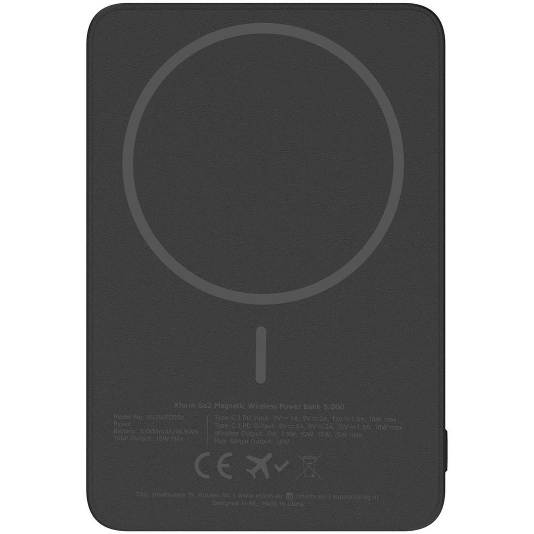 Go2 15 W, 5000 mAh kabellose Powerbank - Mina