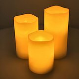 Koselys 3-teiliges LED-Kerzen-Set (batteriebetrieben) Bettama