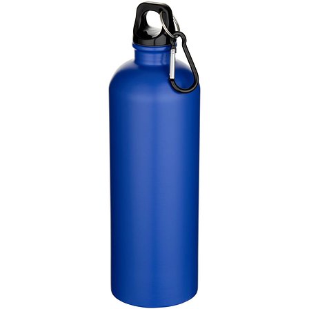 750 ml matte RCS-zertifizierte, einwandige Trinkflasche aus recyceltem Edelstahl mit Karabinerhaken - Nolfenas