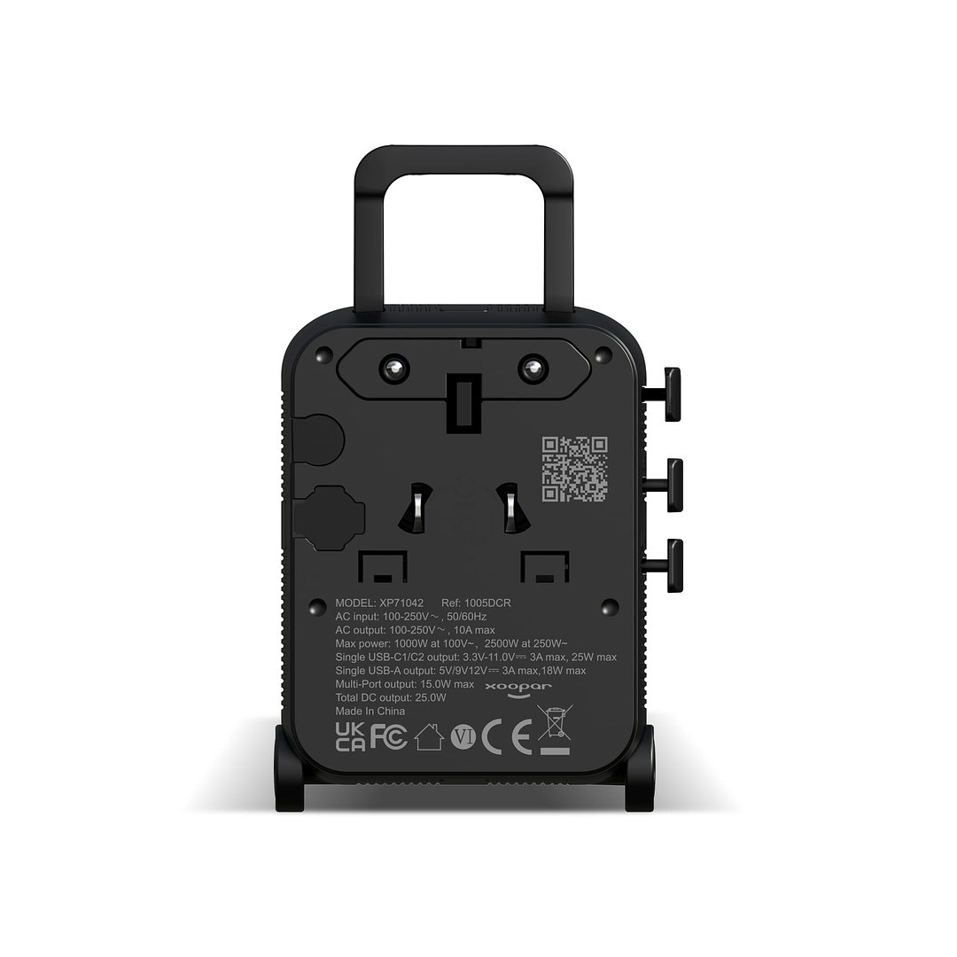 Luggie GaN Weltreise-Adapter-Trolley Orethla