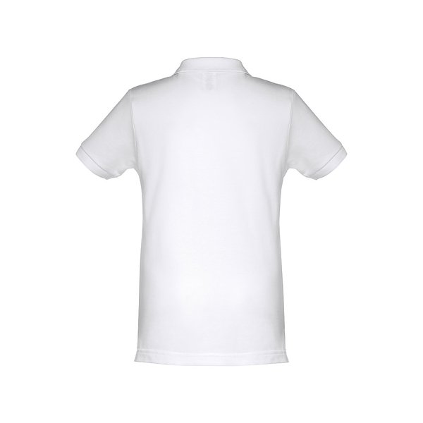 Kurzärmeliges Poloshirt für Kinder (unisex). Farbe Weiss Luregin