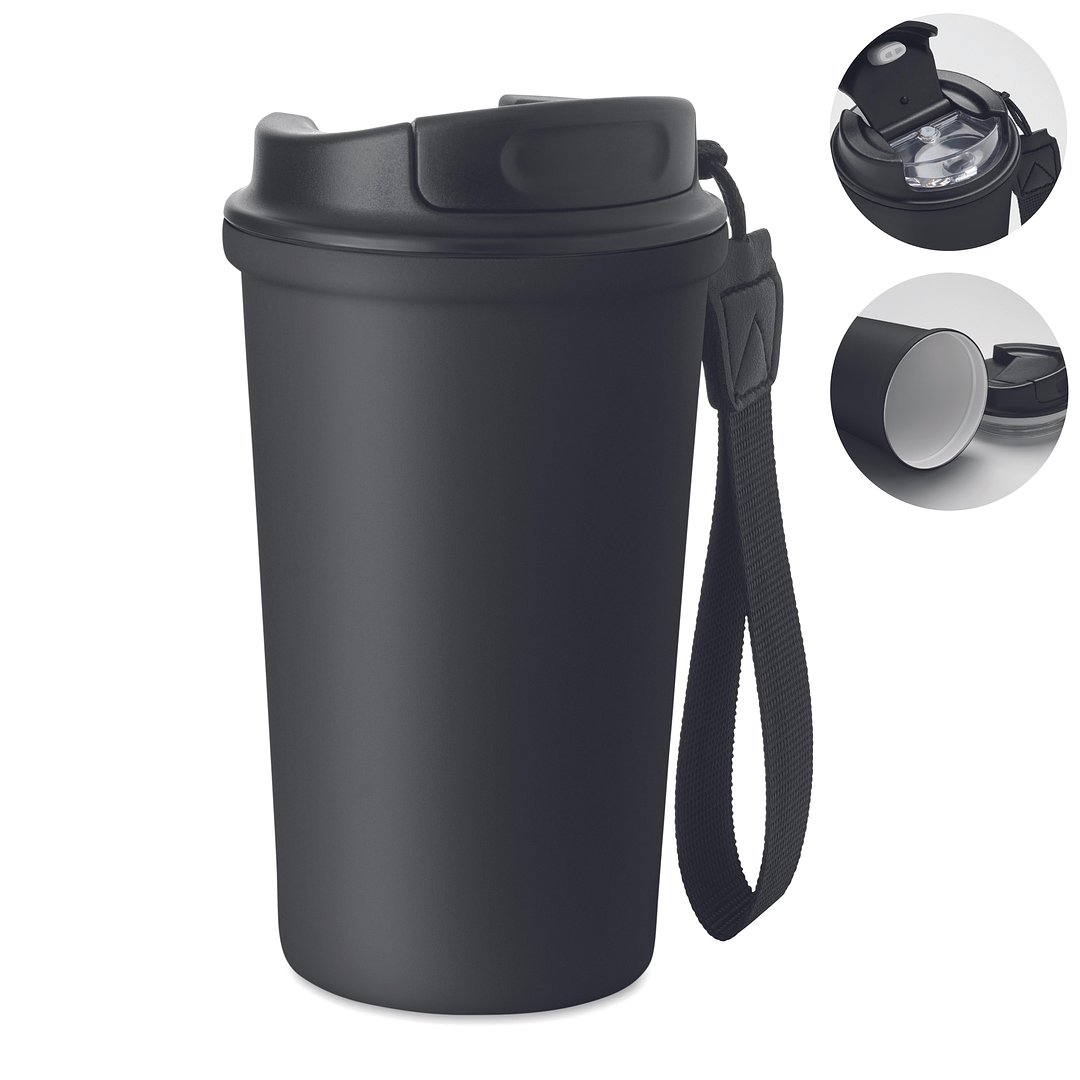 Becher recy. Edelstahl 400ml Anicorio