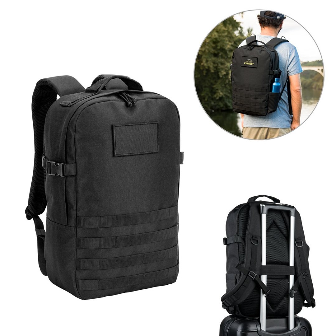 Rucksack im Militärstil aus 600D HD recyceltem Polyester und Innenfutter aus 210D recyceltem Polyester 17.3“ Veille