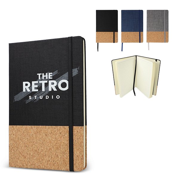 Notizbuch R-PET &amp; Kork A5 Vrenco