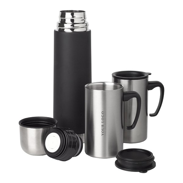 Isolierkannen-Set aus Edelstahl Uedivri