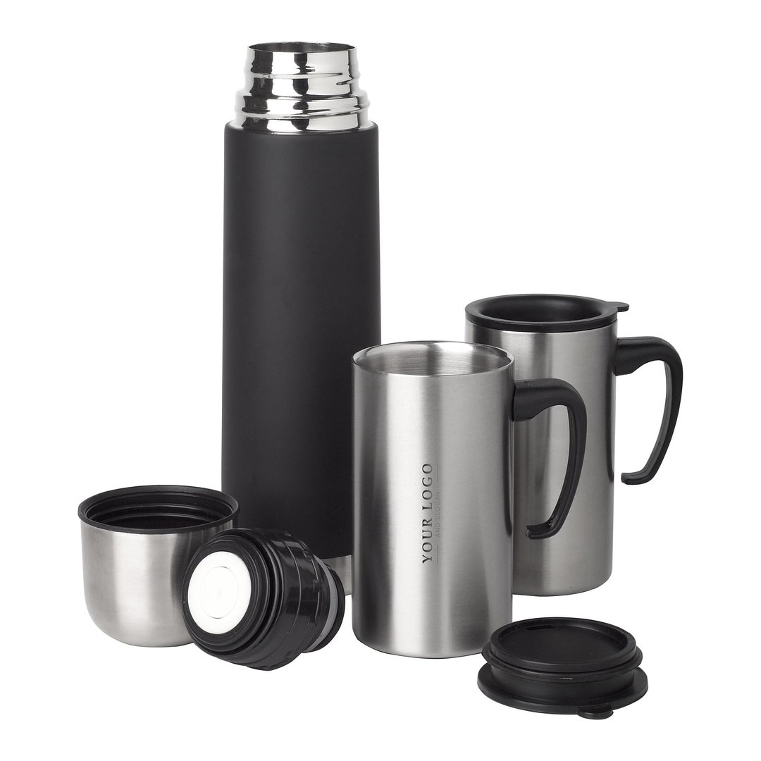 Isolierkannen-Set aus Edelstahl Uedivri