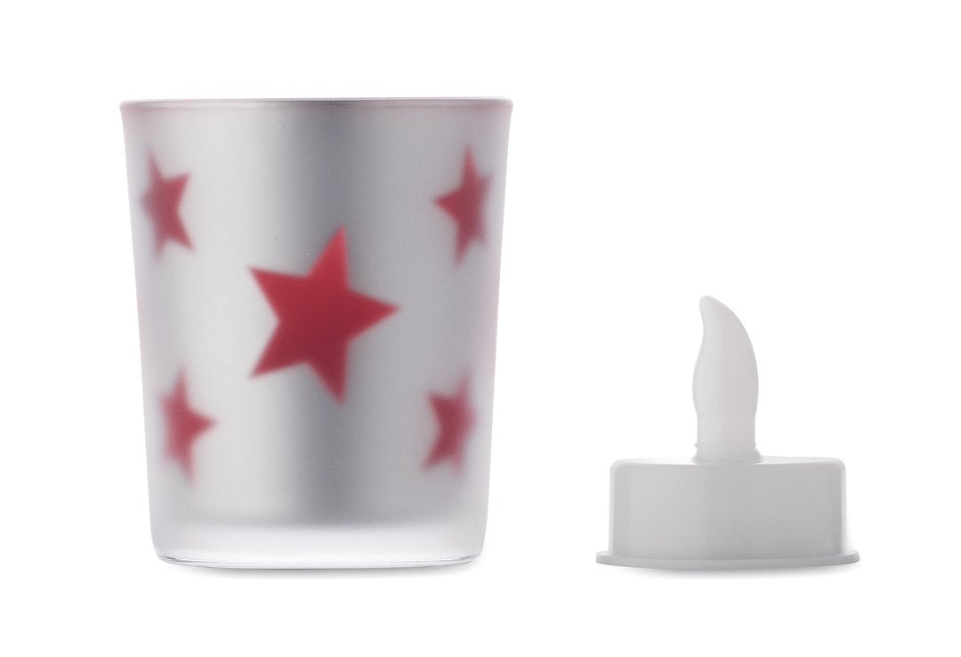 LED-Teelicht im Glashalter Luolfri