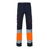 Zweifarbige Stretch-Hose mit mehreren Taschen (240 g/m²), aus Baumwolle (46 %), EME (38 %) und Polyester (16 %) Giulier