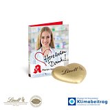 Werbe-Klappkarte mit süsser Füllung