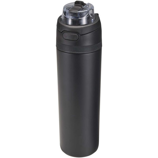 800 ml RCS Trinkflasche aus recyceltem, einwandigem Edelstahl mit Multifunktionsdeckel und Klappstrohhalm - Gillingin