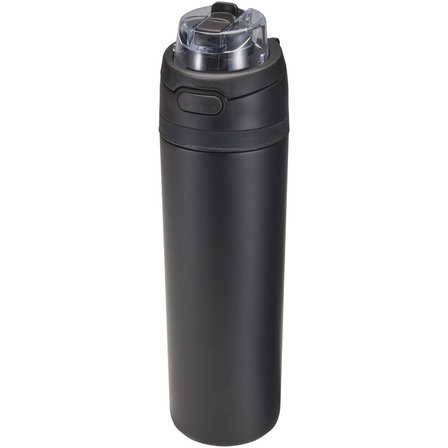 800 ml RCS Trinkflasche aus recyceltem, einwandigem Edelstahl mit Multifunktionsdeckel und Klappstrohhalm - Gillingin