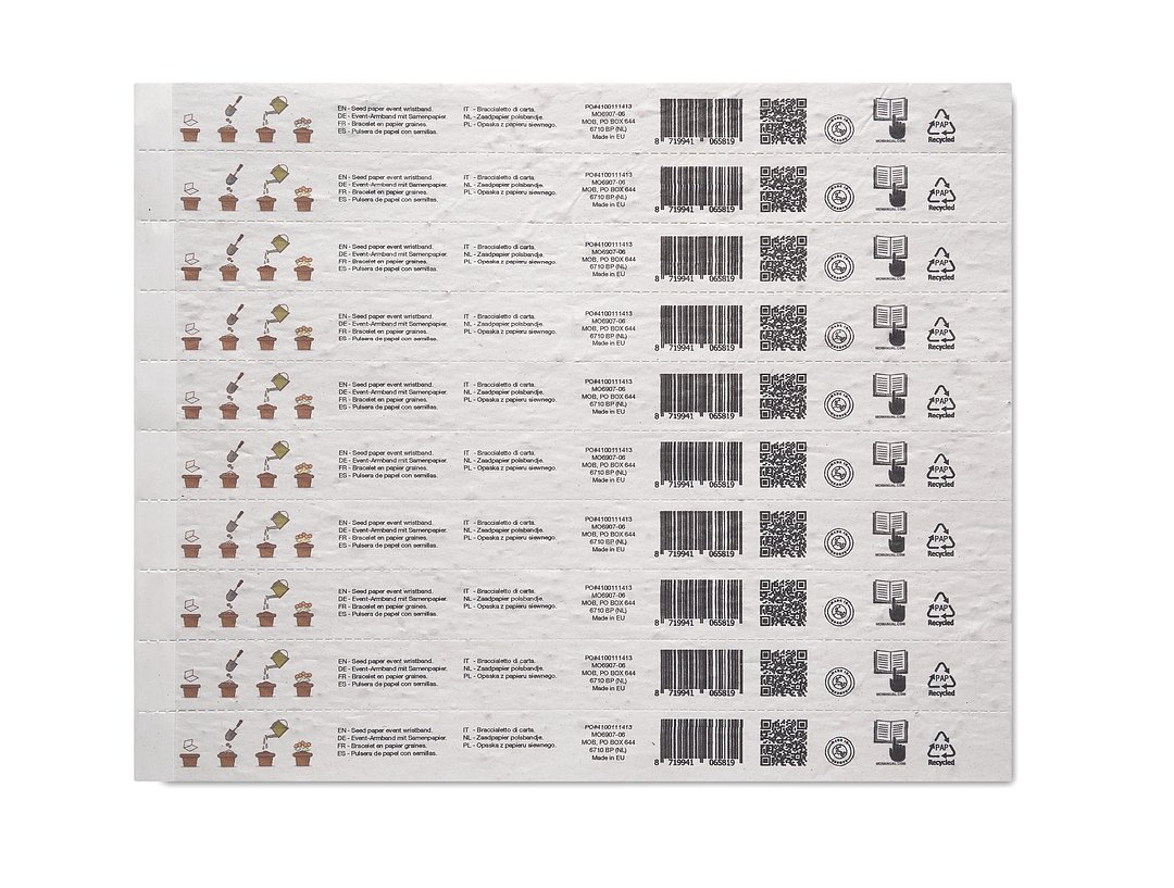 Event-Armband mit Samenpapier Luria