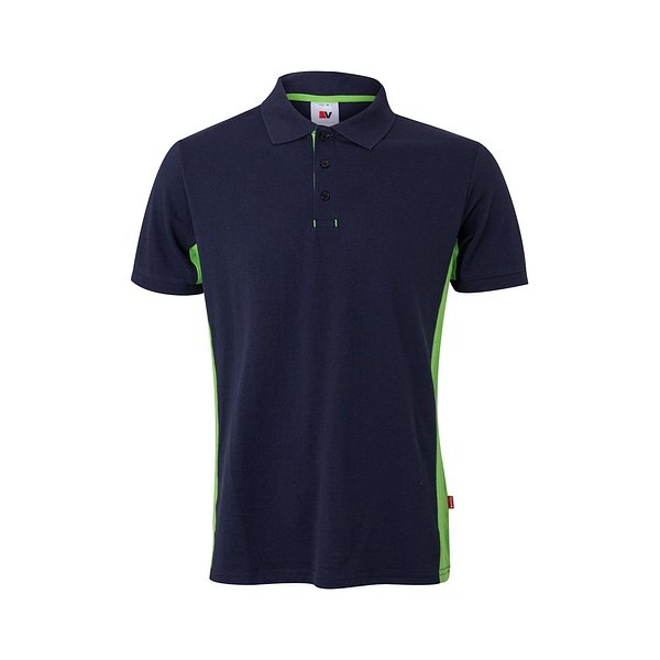 Zweifarbiges Piqué-Poloshirt (180 g/m²), kurzärmelig, aus Baumwolle (60%) und Polyester (40%) Buorli