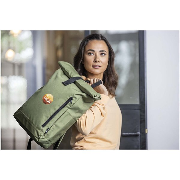 15,6" GRS RPET Roll-Top Rucksack 18 L - Maschtian