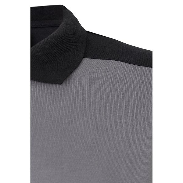 Zweifarbiges Stretch-Piqué-Poloshirt (200 g/m²) mit kurzen Ärmeln, aus Polyester (96 %) und Elastan (4 %) Duricalie