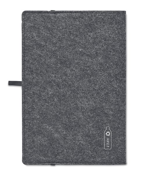 DIN A5 Notizbuch RPET-Filz Uelixn