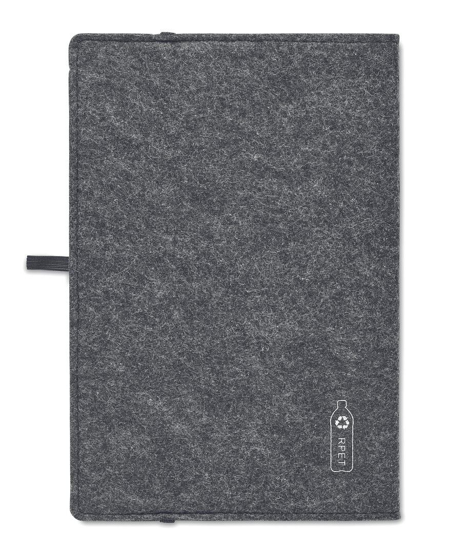DIN A5 Notizbuch RPET-Filz Uelixn