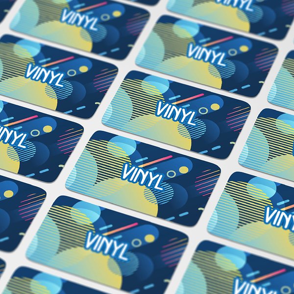 Vinyl Sticker Rechteck 80x25mm Gilga