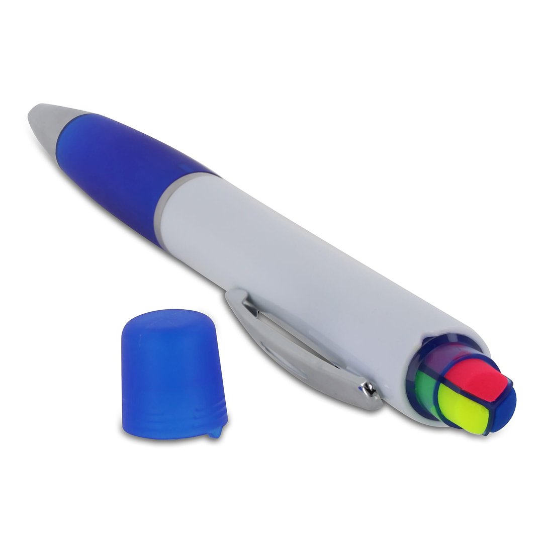 Kugelschreiber Hawaii mit dreifarbigem Textmarker Loldina