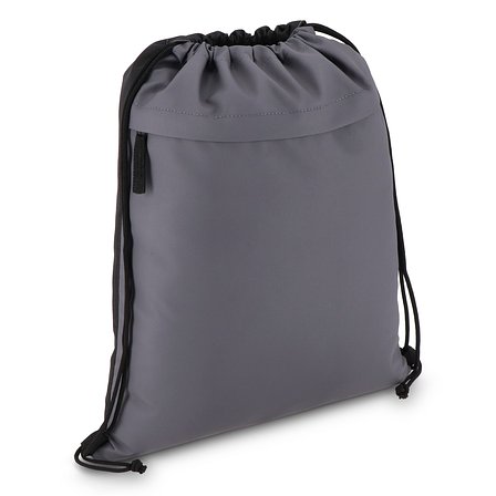 PU-beschichtete R-PET 600D Kordeltasche 33 x 42 cm Channicona