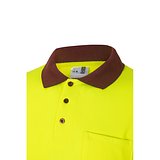 Zweifarbiges Poloshirt im Bird-Eye-Design (160g/m²) mit langen Ärmeln, aus Polyester (100%) Steivia