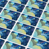 Vinyl Sticker Rechteck 30x15mm Vrely
