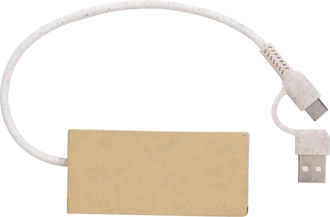 USB-Hub aus Aluminium und recyceltem Papier Olfräna